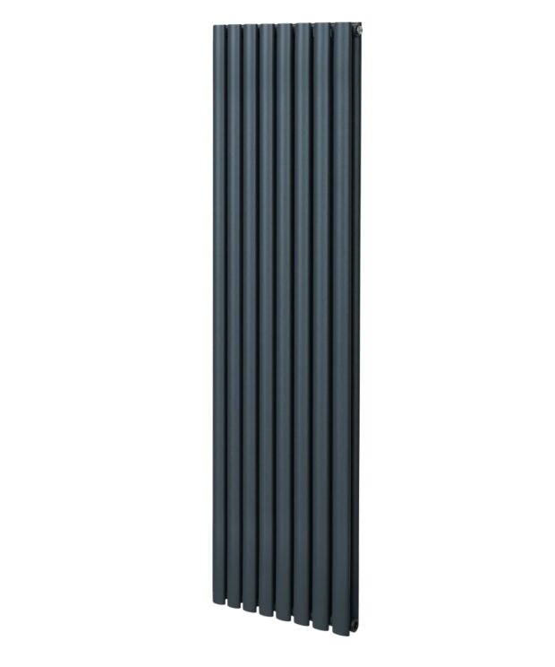 Oval Column Radiator – 1800mm x 480mm – Anthracite Grey